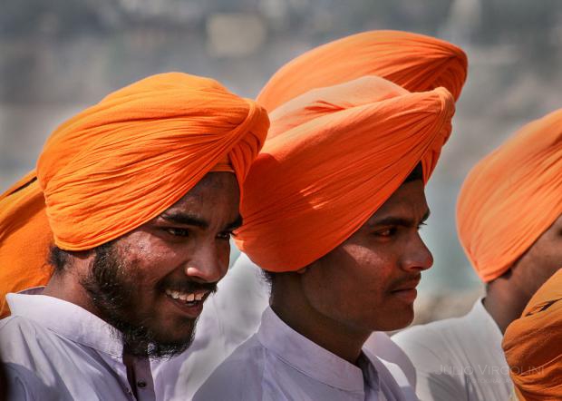 Turbantes en Rishikesh, India, 2009.