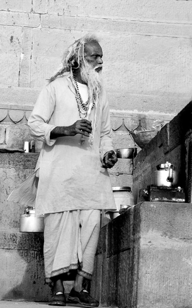 El vendedor de tchai 2, Varanasi 2010
