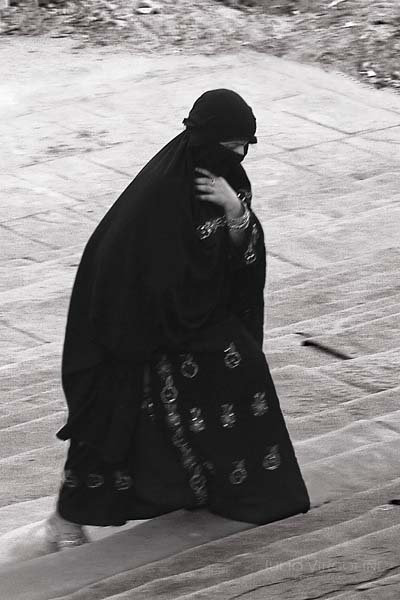 Subiendo a la mezquita, Old Delhi, India, 2009.