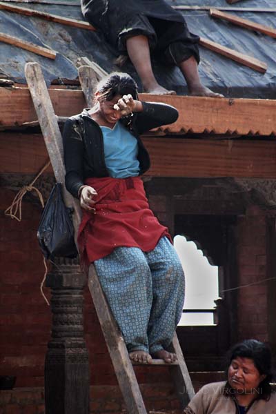 Albañil, Bakhtapur, Nepal, 2010.