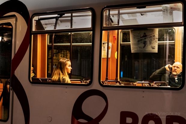 Dos pasajeros, Trondheim, Noruega