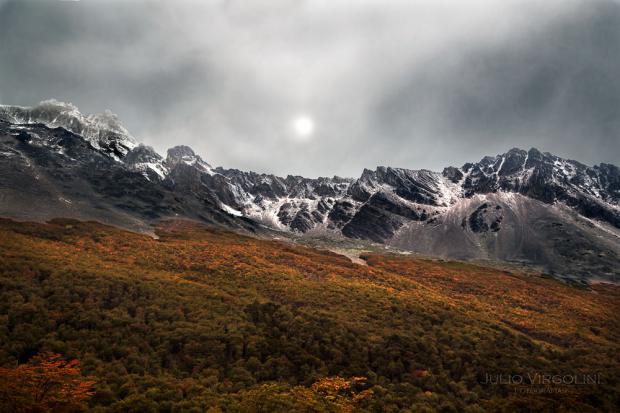 El sol en el valle de Andorra, Ushuaia, Tierra del Fuego, 2013.