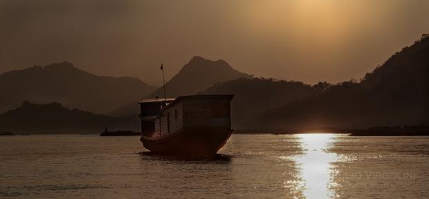 Atardecer en el Mekong, Luang Prabang, Laos