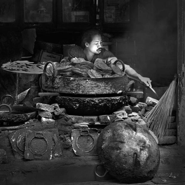 Locales a la calle en Kathmandu 2014: comida al paso