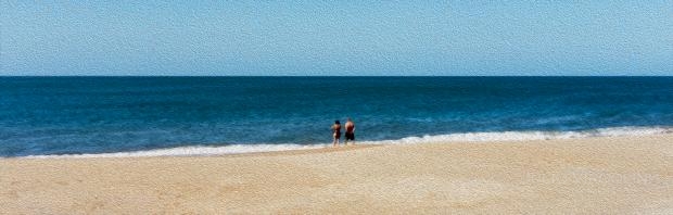 Dos en la playa, Punta del Este, ROU